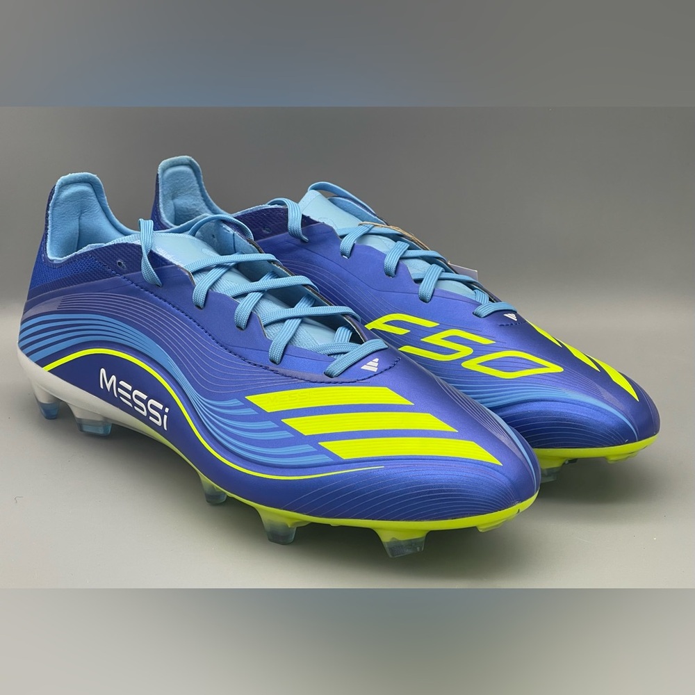 Adidas F50 FG Pro Messi Soccer Cleats Mens Size 8, 9, 11, 11.5 JP7447 Blue NEW